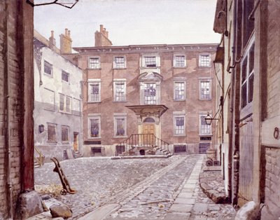 Sir Christopher Wrens Haus, Botolph Lane, London, 1886 von John Crowther