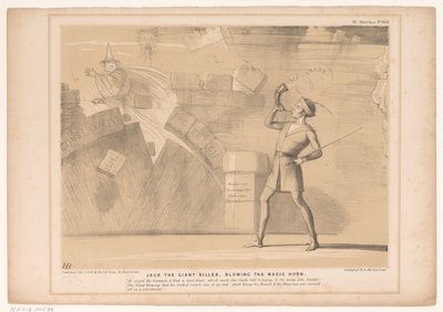 Karikatur mit John Russell von John Doyle