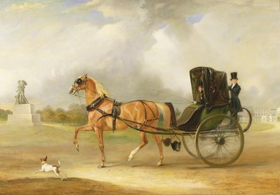 William Massey-Stanley fährt seinen Cabriolet im Hyde Park, 1833 von John E. Ferneley