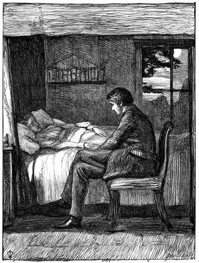 Illustration für das Gedicht Letzte Worte von Owen Meredith, 1860 von John Everett Millais