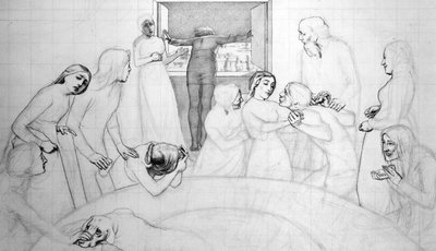 Der Vorabend der Sintflut, ca. 1850 von John Everett Millais