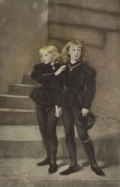 Die beiden Prinzen Edward und Richard im Tower von John Everett Millais