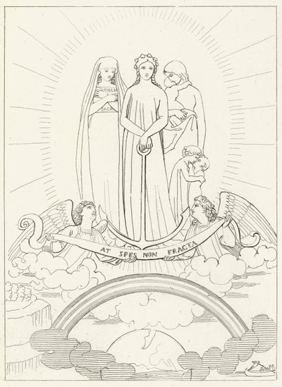 Glaube, Hoffnung und Nächstenliebe von John Flaxman