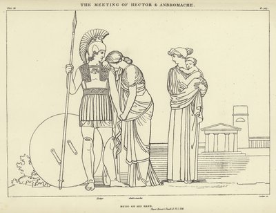 Das Treffen von Hector und Andromache von John Flaxman