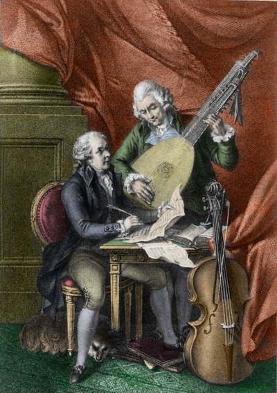 Wolfgang Amadeus Mozart und Franz Joseph Haydn von John Francis Rigaud