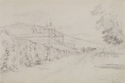 Der Escorial, Madrid, 1832 von John Frederick Lewis