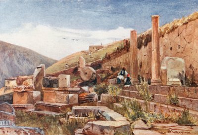 Delphi. Die Säulenhalle der Athener von John Fulleylove