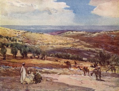 Auf der Straße von Jerusalem nach Bethanien von John Fulleylove