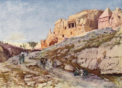 Die Felsengräber des Tals von Josaphat von John Fulleylove