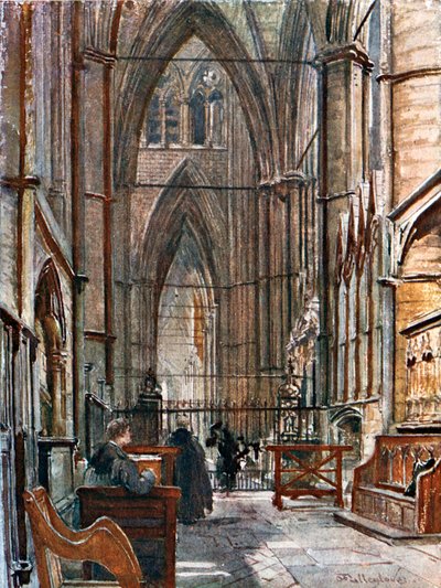 Der südliche Umgang, Blick nach Westen durch das südliche Chorgang von John Fulleylove