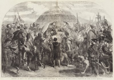 Treffen von Heinrich VIII. und Franz I. in der Nähe von Ardres, das Feld des Goldenen Tuchs von John Gilbert