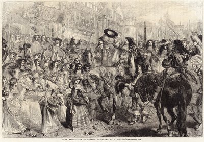 Die Restauration von Charles II von John Gilbert