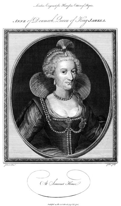 Anne von Dänemark 1574-1619, Königin von König James I., 1786 von John Goldar