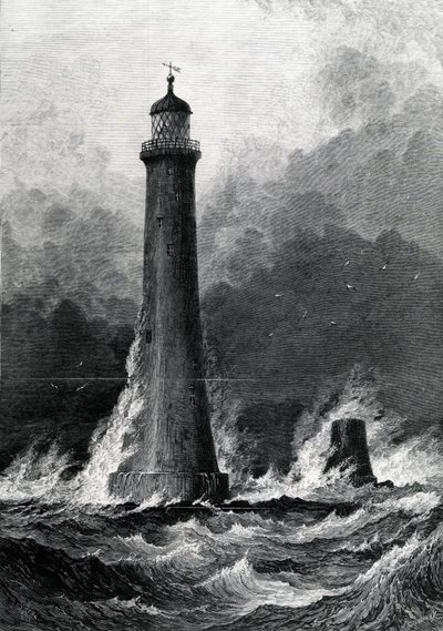 Der vorgeschlagene neue Eddystone-Leuchtturm, Illustration aus 