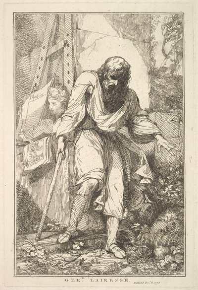 Gerard Lairesse aus Fünfzehn Radierungen gewidmet Sir Joshua Reynolds, 8. Dezember 1778 von John Hamilton Mortimer