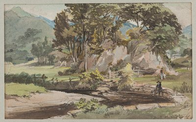 Ein Garten in Brathay, 1812 von John Harden