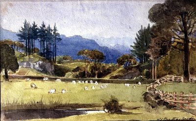 Langdale von der Nordküste von Windermere von John Harden