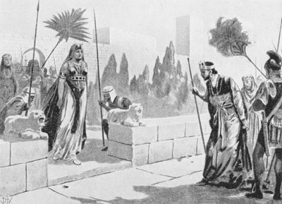 Kleopatra besucht Herodes, ca. 33 v. Chr. von John Harris Valda