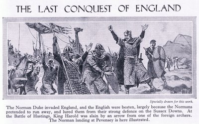 Die letzte Eroberung Englands 1066 n. Chr., ca. 1950 von John Harris Valda