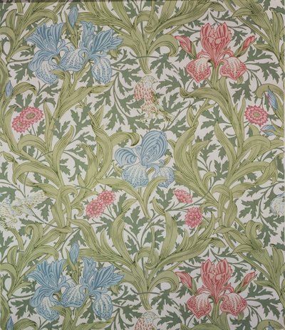 Iris-Tapete, entworfen von John Henry Dearle für Morris und Company, 1902 von John Henry Dearle