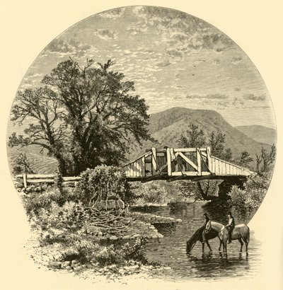 Alte Brücke, Blackberry River, in der Nähe von Canaan von John J. Harley