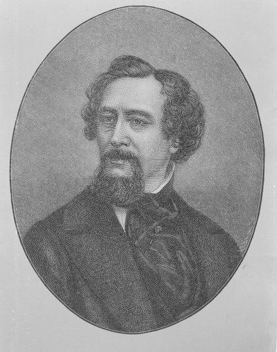 Charles John Huffam Dickens (1812-70) von John Jabez Edwin Paisley Mayall