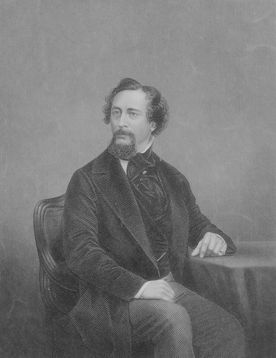 Charles John Huffam Dickens (1812-70) von John Jabez Edwin Paisley Mayall