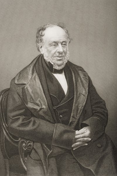 James Brownlow William Gascoigne-Cecil (1791-1868) 2. Marquess of Salisbury, graviert von D.J. Pound nach einem Foto, aus The Drawing-Room of Eminent Personages, Band 2, veröffentlicht in London, 1860 von John Jabez Edwin Paisley Mayall