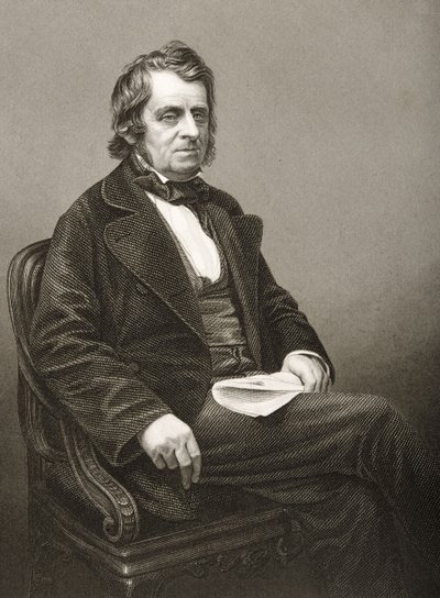 John Arthur Roebuck (1801-79), graviert von D.J. Pound nach einem Foto, aus 