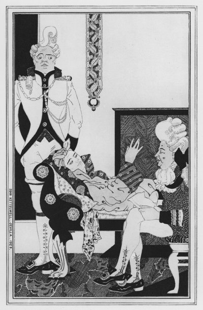 Illustration für Liebe für Liebe von William Congreve von John Kettelwell