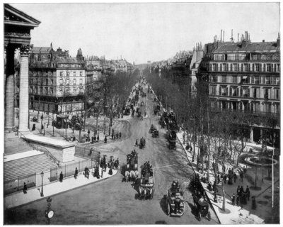 Boulevard de la Madeleine, Paris, späte 19. Jahrhundert von John L. Stoddard