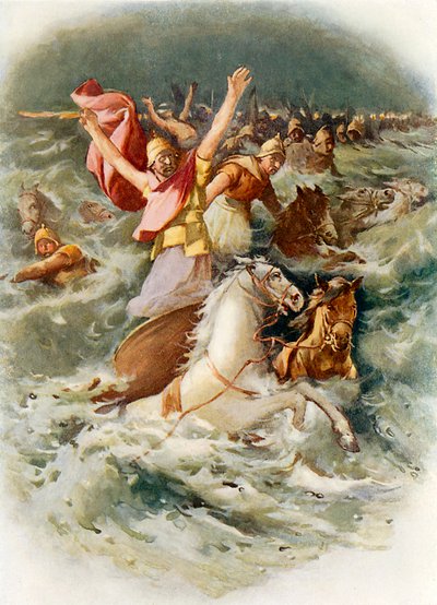 Die Ägypter ertrinken im Roten Meer von John Lawson