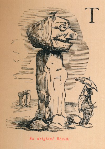 Ein originaler Druide, um 1860 von John Leech