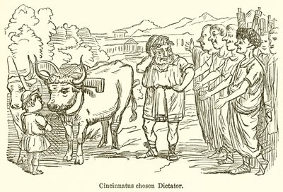 Cincinnatus wird zum Diktator gewählt von John Leech