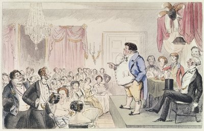 Mr. Jorrockss Vortrag über die Jagd, aus einem Buch von Robert Smith Surtees (1805-64) von John Leech