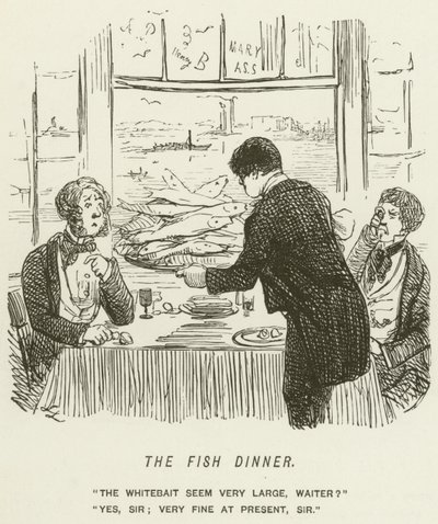 Das Fischessen von John Leech