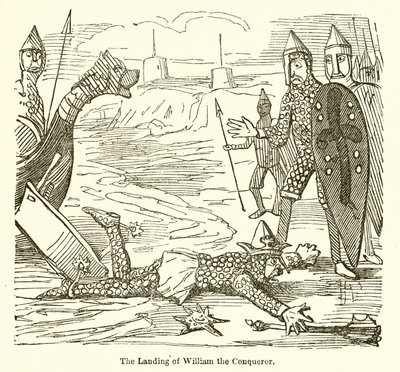 Die Landung von Wilhelm dem Eroberer von John Leech