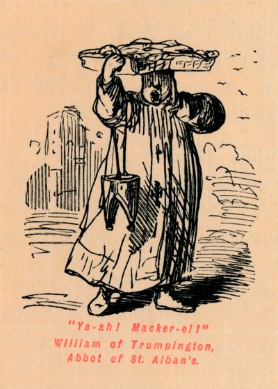 Ya-ah! Makrele! Wilhelm von Trumpington, Abt von St. Albans von John Leech