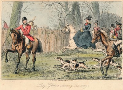 Lucy Glitters zeigt den Weg, 1865 von John Leech and Hablot Knight Browne