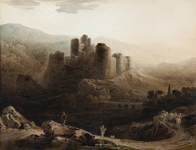 Mondlicht - Chepstow Castle von John Martin