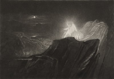 Die Engel bewachen das Paradies bei Nacht von John Martin