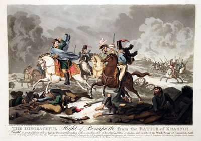 Die Flucht Bonapartes aus der Schlacht von Krasnoi 1812 von John Massey Wright