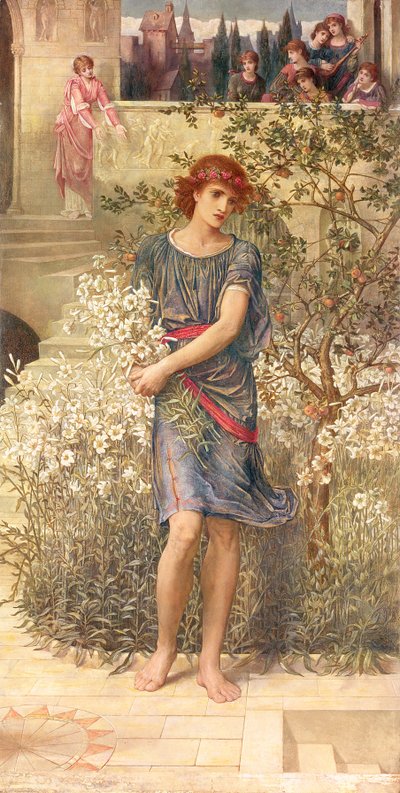 Mein Geliebter ist in seinen Garten hinabgegangen, aus dem Hohelied von John Melhuish Strudwick