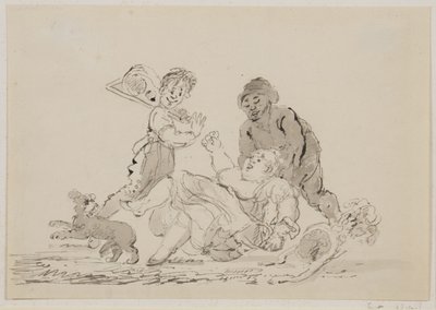 Ein Straßenunfall, 1804 von John Nixon