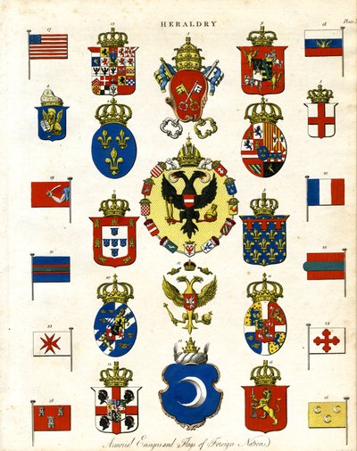 Wappen und Flaggen fremder Nationen von John Pass