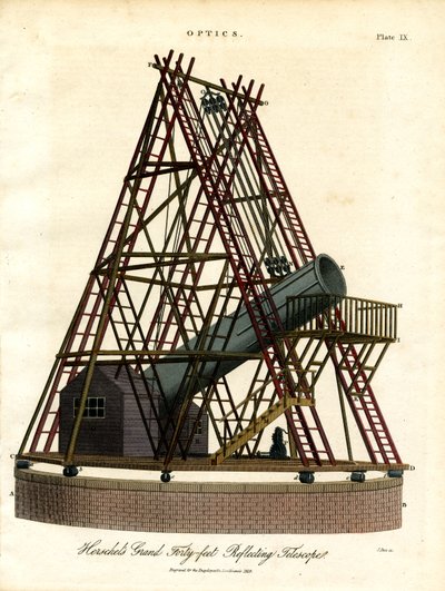 Herschels großes 40-Fuß-Reflektorteleskop von John Pass