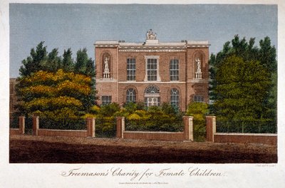 Freimaurer-Mädchenschule, Westminster Bridge Road, Lambeth, London, 1814 von John Pass