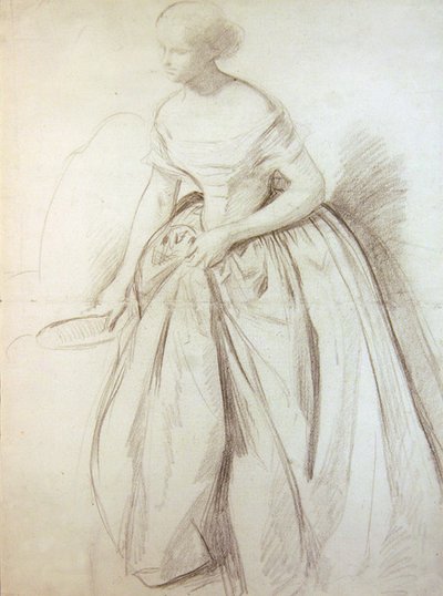 Skizze für eine Brautjungfer für die Hochzeit von Königin Victoria von John Phillip