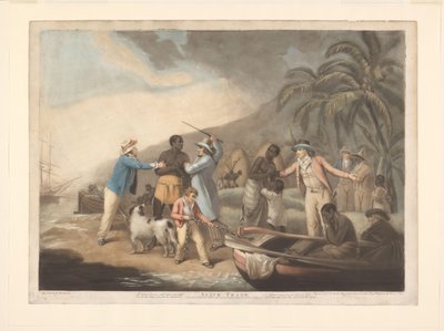Afrikanische Familie wird von europäischen Sklavenhändlern getrennt von John Raphael Smith