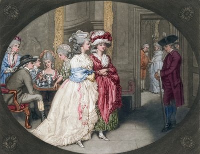 Die Promenade im Carlisle House, 1781 von John Raphael Smith